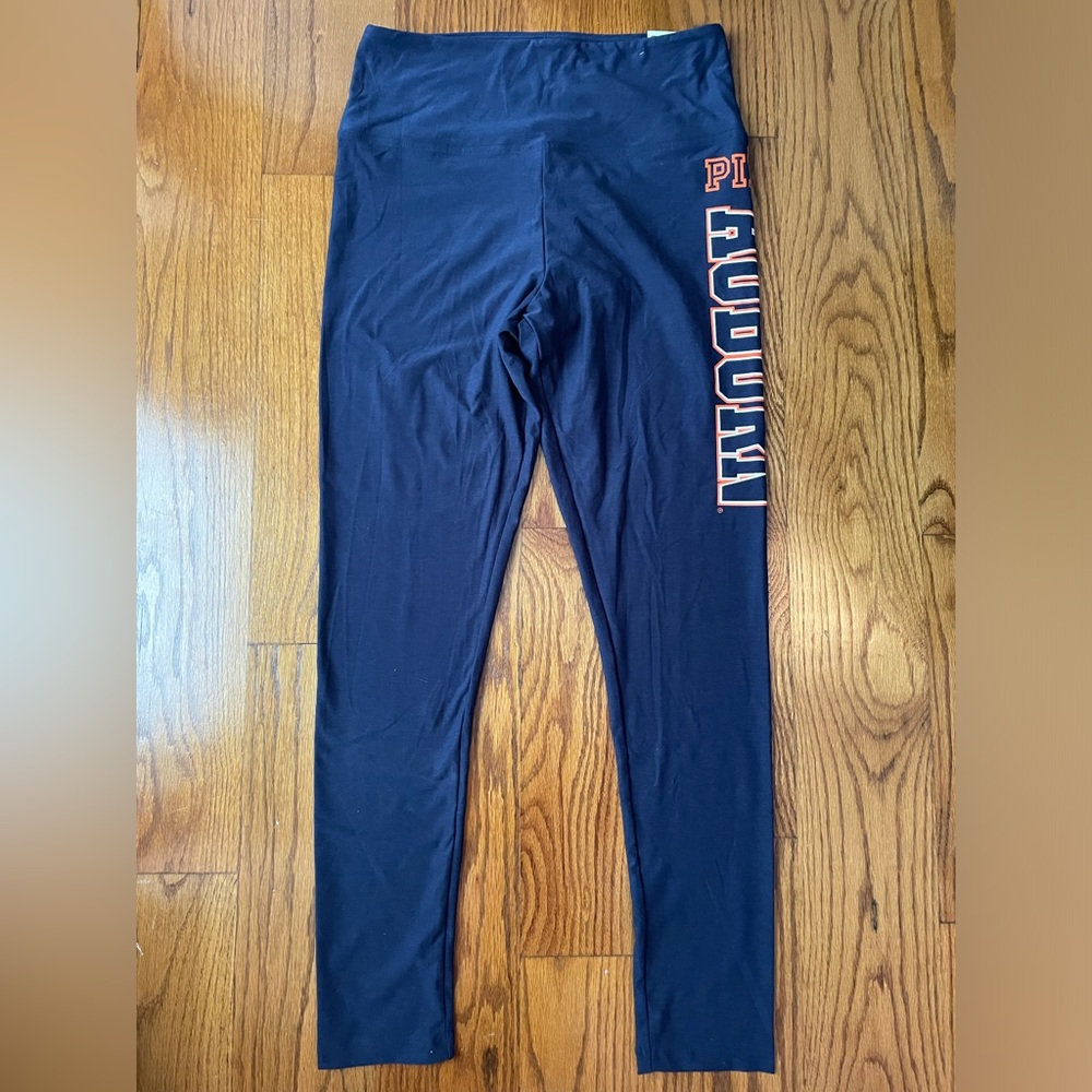 NEW Victoria’s Secret Pink Auburn Blue Pants Leggings Size Large